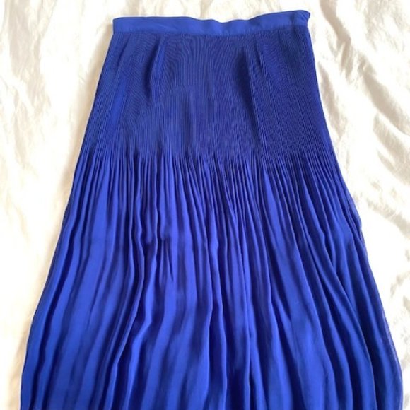 Electric blue chiffon skirt topshop - Picture 1 of 5